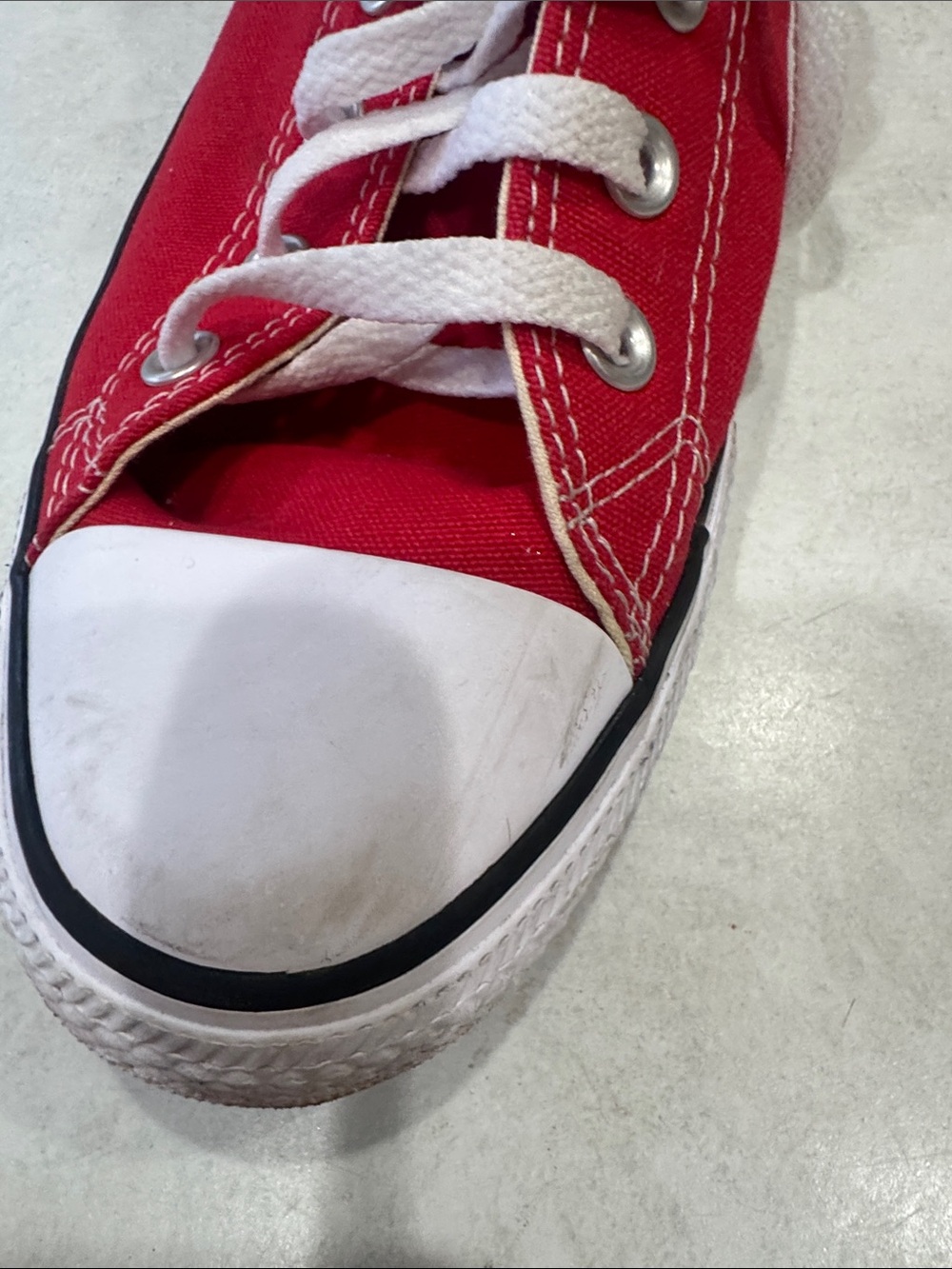 Converse Red High-Top Chuck Taylor Sneakers - Picture 5 of 8